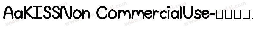 AaKISSNon CommercialUse字体转换